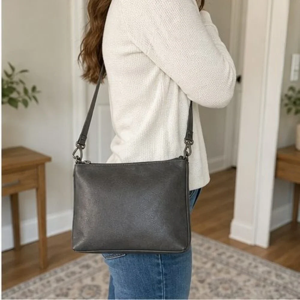 Blush Woven Crossbody Bag